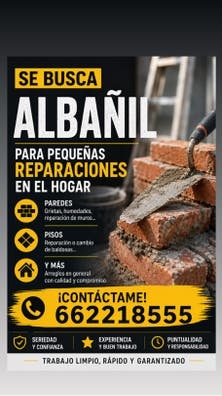 Se busca albañil/escayolista