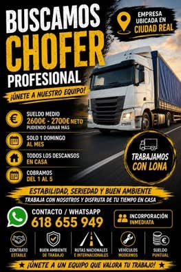 Chofer nacional lona