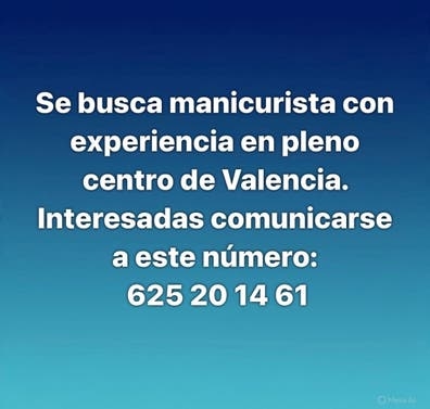 Se busca manicurista