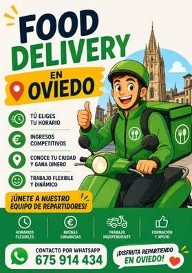 REPARTIDOR EN MOTO FOOD DELIVERY