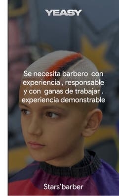 Se necesita  barbero