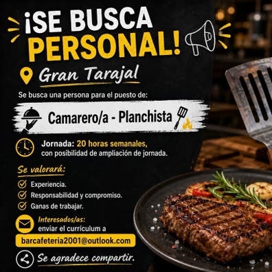 Se Busca Camarer@-Planchista
