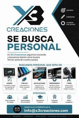 Se busca personal (artes graficas)