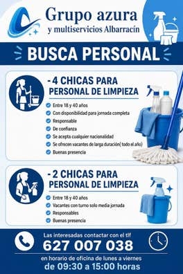 SE NECESITA PERSONAL