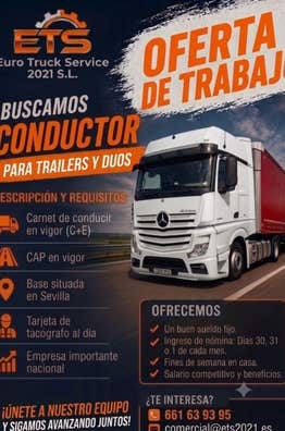 OFERTA CONDUCTOR DE TRAILERS Y DUOS (BAS
