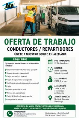 OFERTA - REPARTIDORES EN ALEMANIA ??