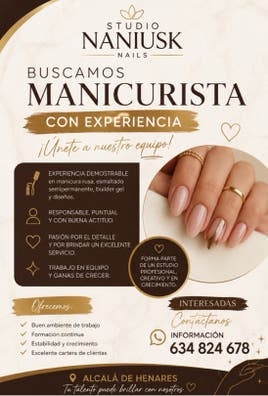 BUSCO MANICURISTA CON EXPERIENCIA