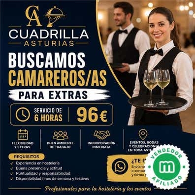 EXTRA CAMARERO