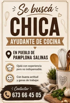 ayudante de cocina