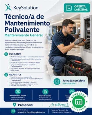 Técnico de mantenimiento polivalente