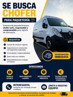 Se busca chofer