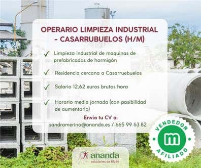 OPERARIO DE LIMPIEZA-CASARRUBUELOS (H/M)