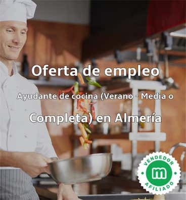 Ayudante cocina Almería