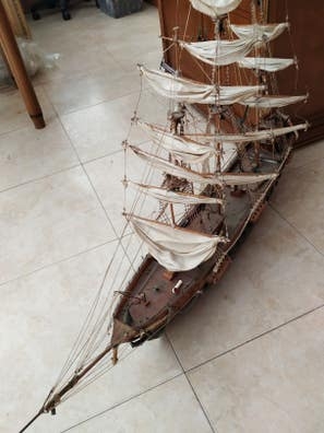 Maqueta antigua de Barco de vela