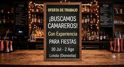 Camarer@ para fiestas
