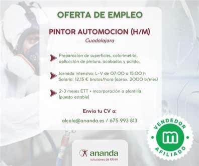 PINTOR AUTOMOCION (H/M) GUADALAJARA
