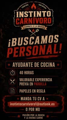 AYUDANTE DE COCINA JORNADA COMPLETA