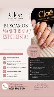Puesto de esteticista/manicurista