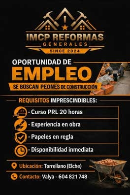 peon de construcción