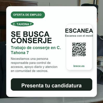 Buscamos conserje para comunidad de vec
