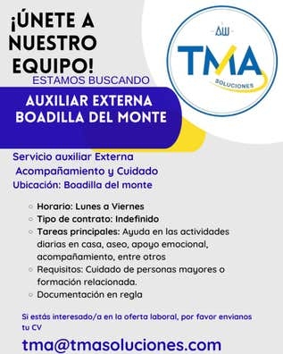 CUIDADO AL MAYOR BOADILLA DEL MONTE