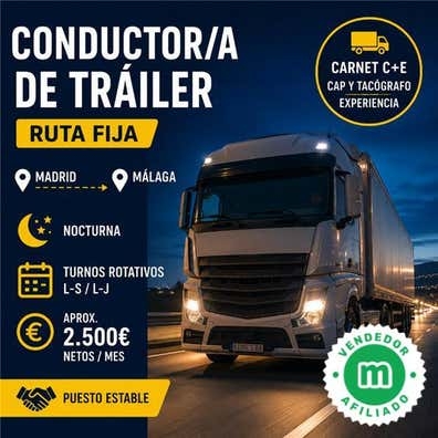 Conductor trailer Madrid-Malaga