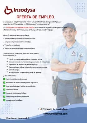 EMPLEO PARA PERSONA CON DISCAPACIDAD