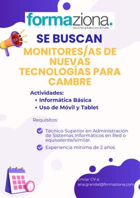 Monitor Nuevas tecnologías para Cambre