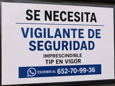 Se necesita vigilantes de seguridad