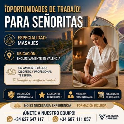 PLAZAS DISPONIBLES INMEDIATAMENTE