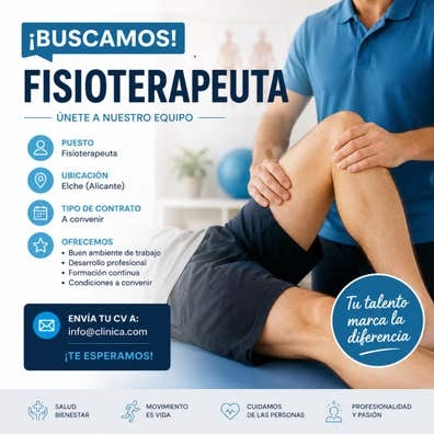 Se busca fisioterapeuta solo para lunes
