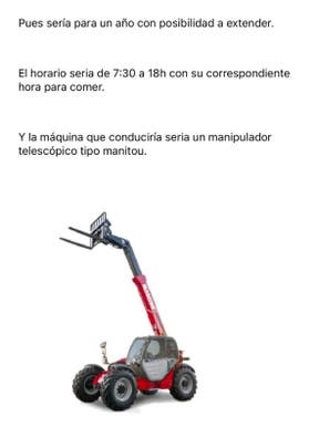 MANIPULADOR MANITOU TELESCÓPICO