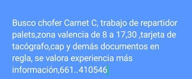Busco chofer Carnet C