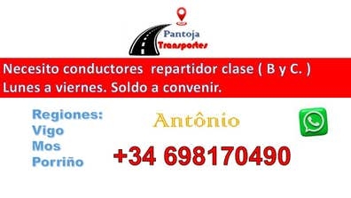 Conductores repartidor clase ( B y C )