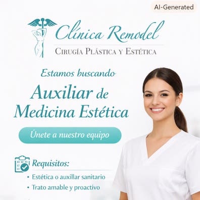 Auxiliar medicina estética Las Palmas