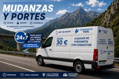 ALQUILER DE FURGÓNETA CON CONDUCTOR