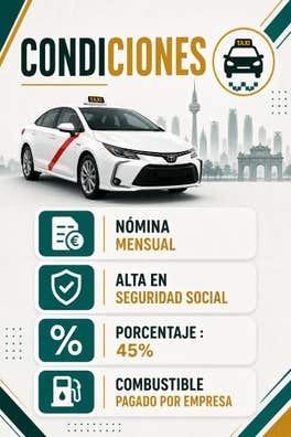 Conductor/a Taxi Madrid