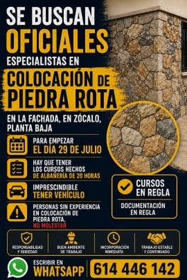 Se buscan oficiales