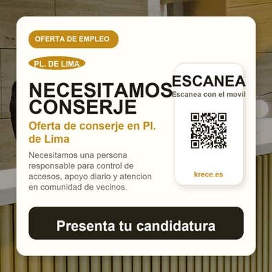 Buscamos conserje para comunidad de vec