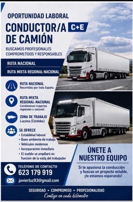 Buscamos conductor de tráiler