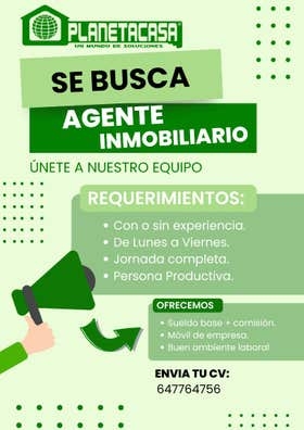 AGENTE INMOBILIARIO SIN EXPERIENCIA