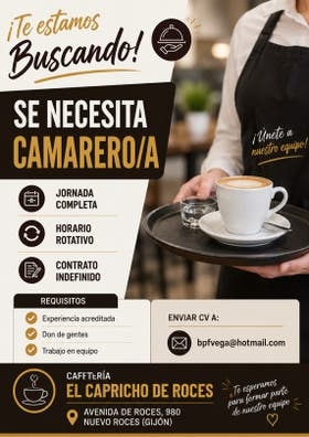 Se busca camarero/a