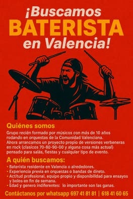 Buscamos Bateria