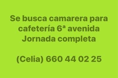 Camarera jornada completa