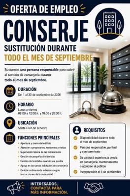 CONSERJE SUSTITUCION