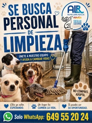 Personal limpieza refugio