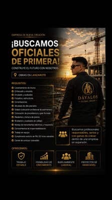 Se buscan oficiales de primera