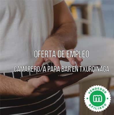 CAMARERO/A EN Txurdinaga