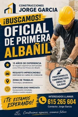 OFICIAL DE 1 ALBAÑIL
