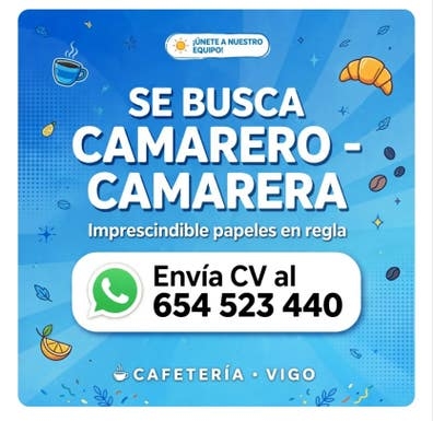 Se busca camarero - camarera